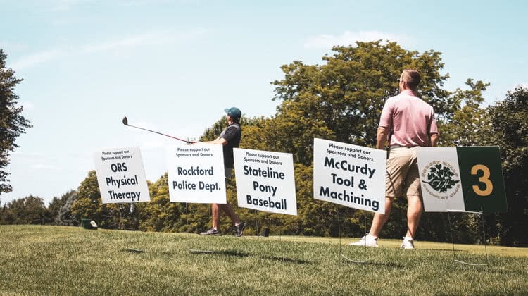 Golf Outing Sponsorship Signs